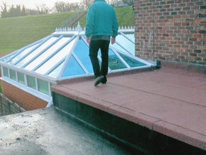 Replacement flat garage roof